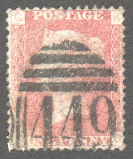 Great Britain Scott 33 Used Plate 192 - KG - Click Image to Close
